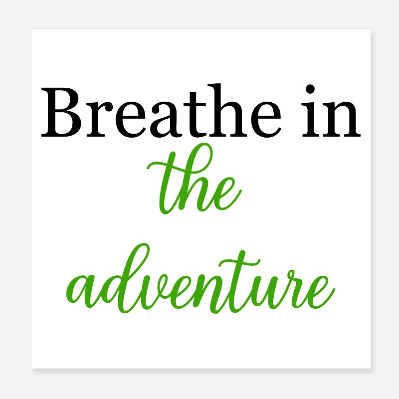 Entdecken Sie den Adventure Thrill Seeker Call Poster 20x20 cm