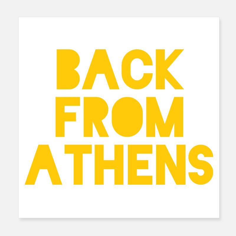 Conception du retour d'Athènes Poster 20 x 20 cm