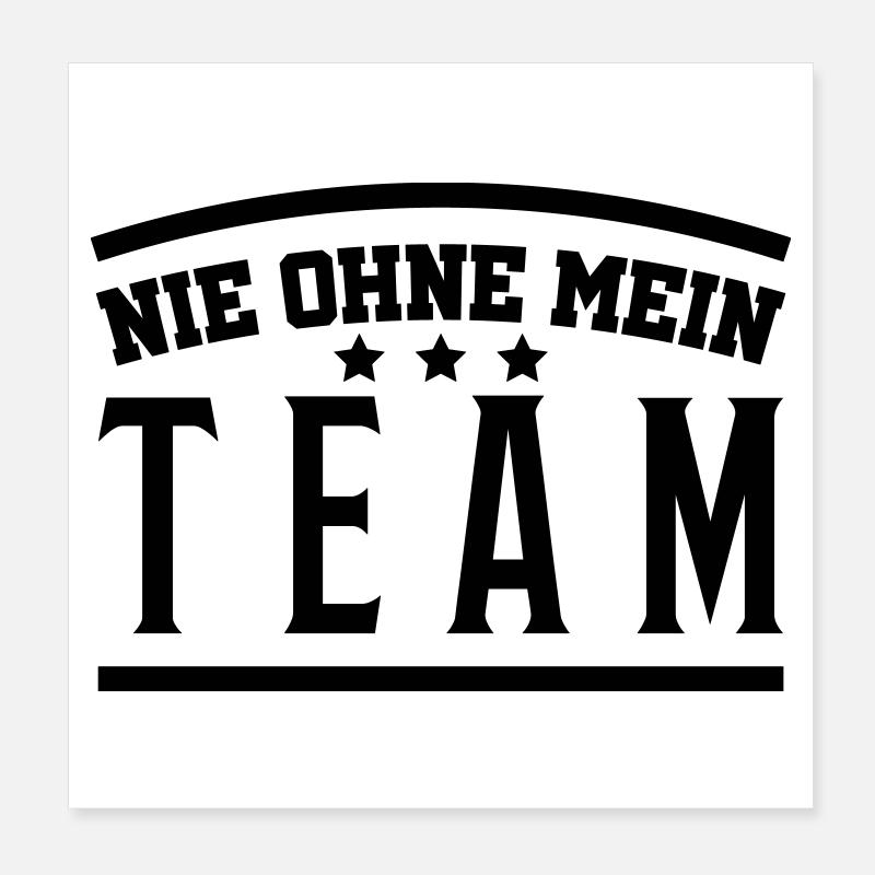 mein_team Poster 20 x 20 cm