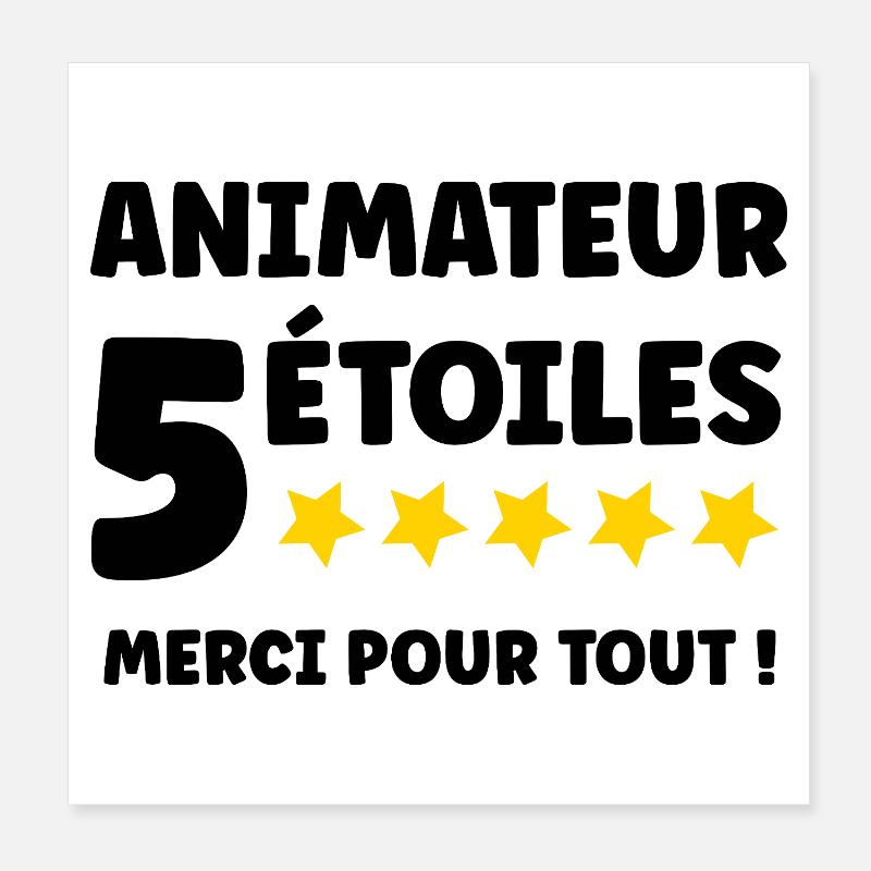 Animateur Poster 20 x 20 cm