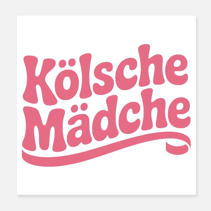 Cologne Filles Carnaval Cologne Filles Poster 20 x 20 cm