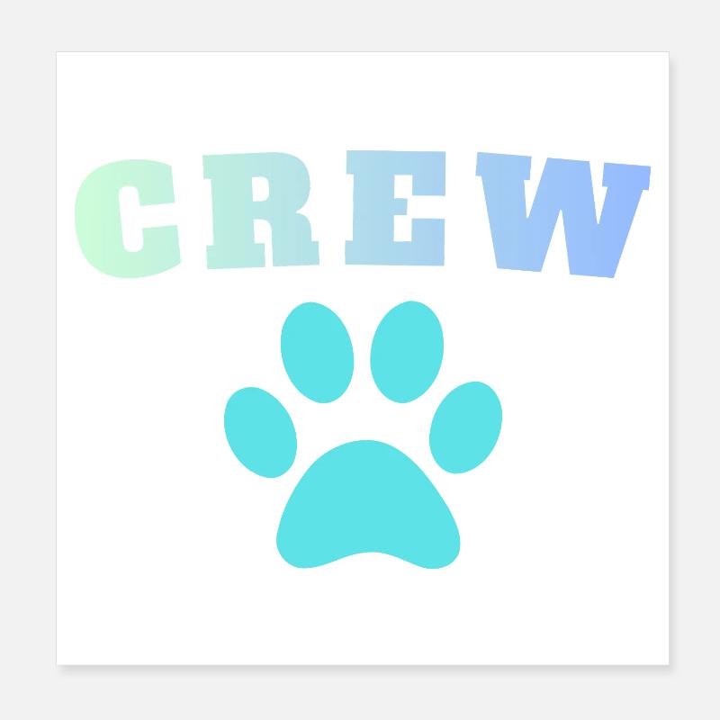 Crew Dog Poster 20x20 cm