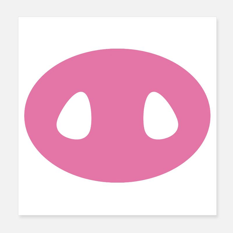 Pig snout Poster 8" x 8" (20x20 cm)