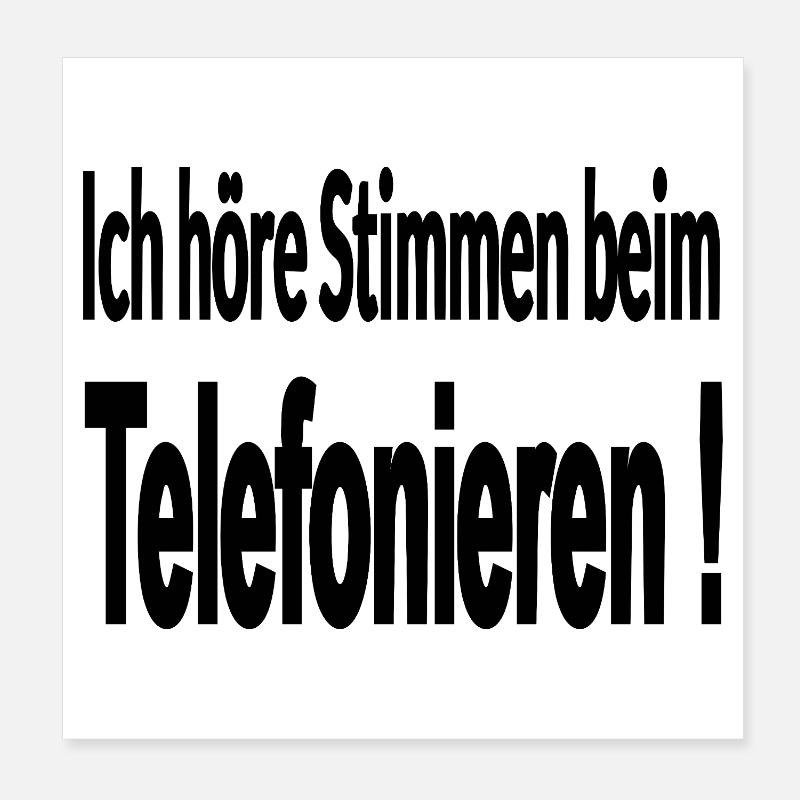 téléphone Poster 20 x 20 cm