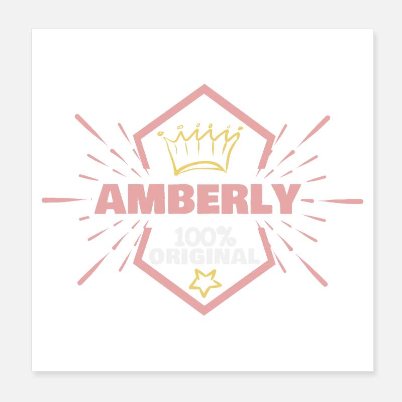 Amberly comme prénom Poster 20 x 20 cm