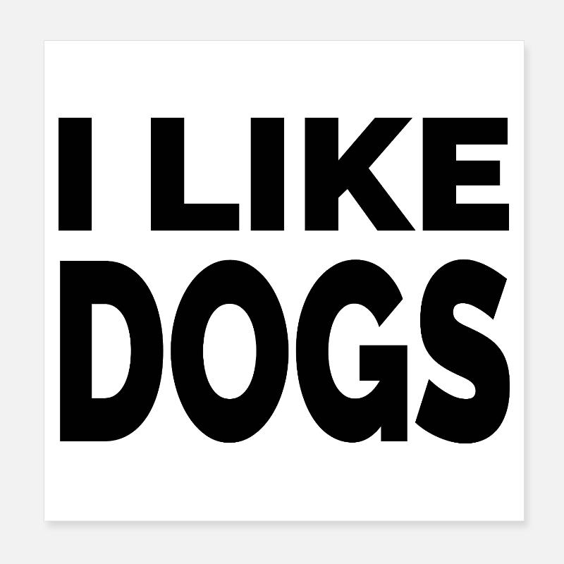 Hunde Poster 20x20 cm