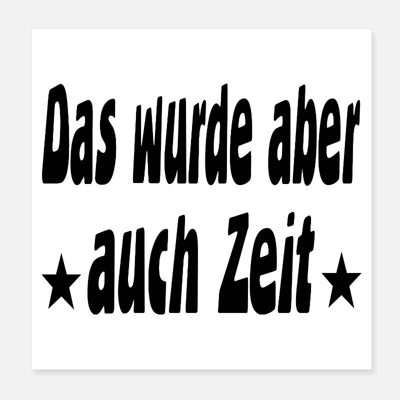 Zeit Poster 20x20 cm