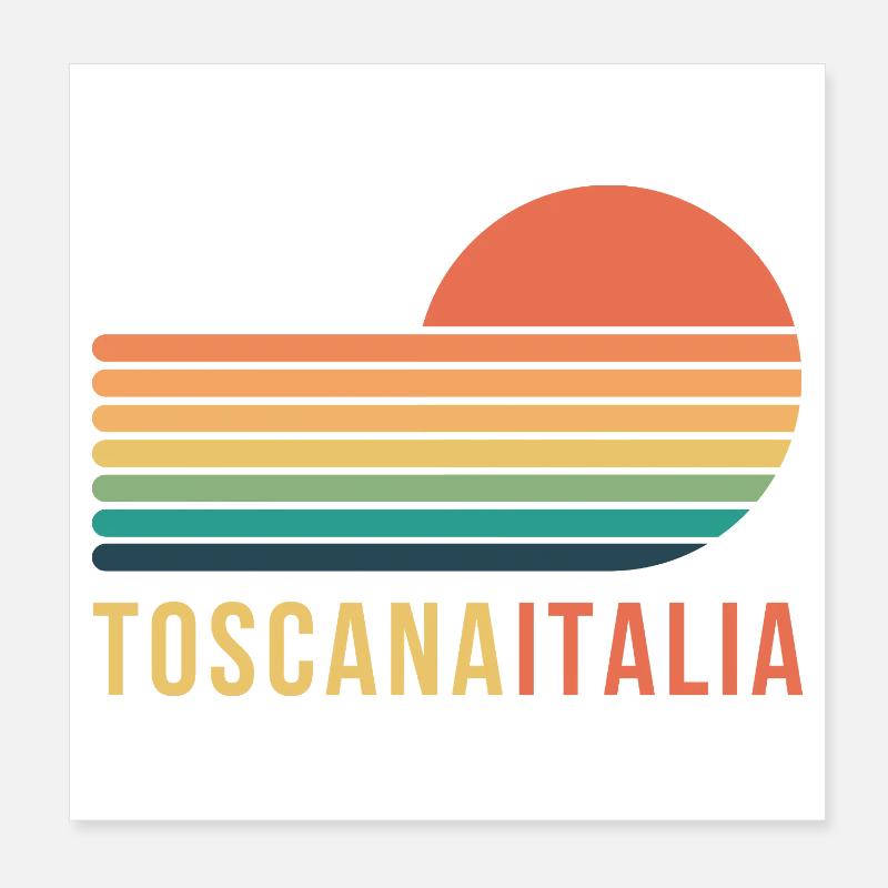 Toscane, Italie Poster 20 x 20 cm