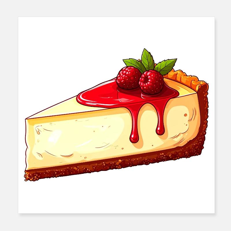Cheesecake Poster 20 x 20 cm