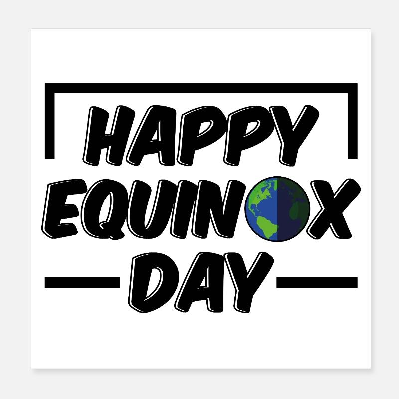 Joyeux jour de l’équinoxe Bénédictions d’Ostara Poster 20 x 20 cm