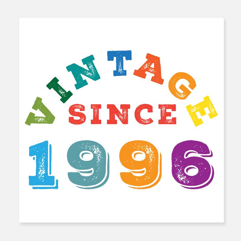 1996 Vintage Poster 20x20 cm