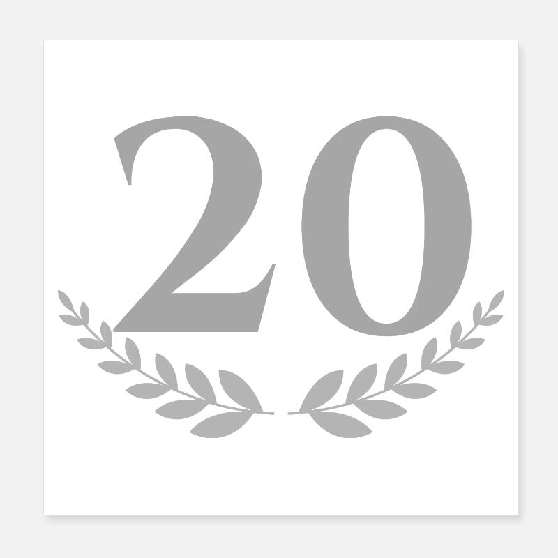 20 Poster 20 x 20 cm