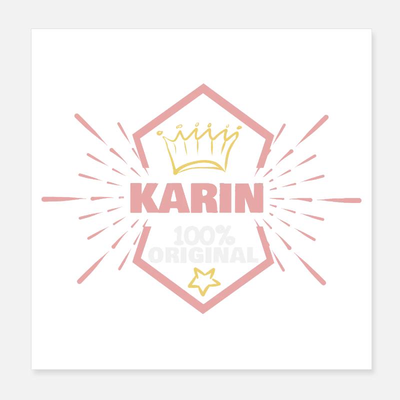 Karin originale Poster 20 x 20 cm