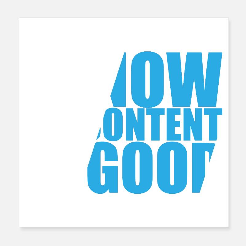 Content Creator Vlogger Online Streamer Influencer Poster 20x20 cm