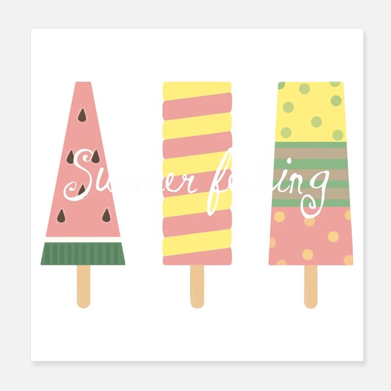 Sweet Summer Feeling Poster 20x20 cm