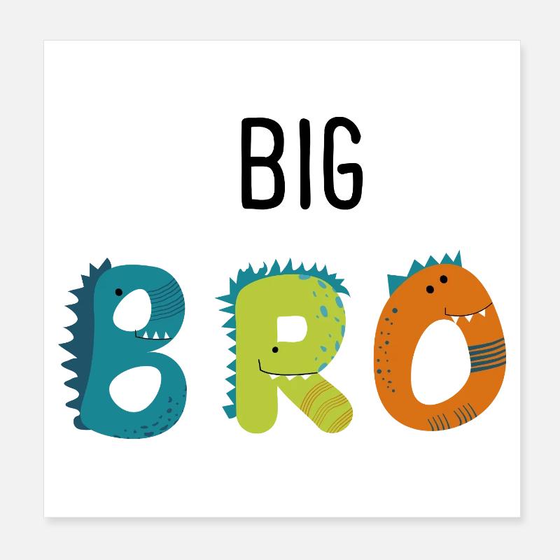 großer Bruder Poster 20x20 cm