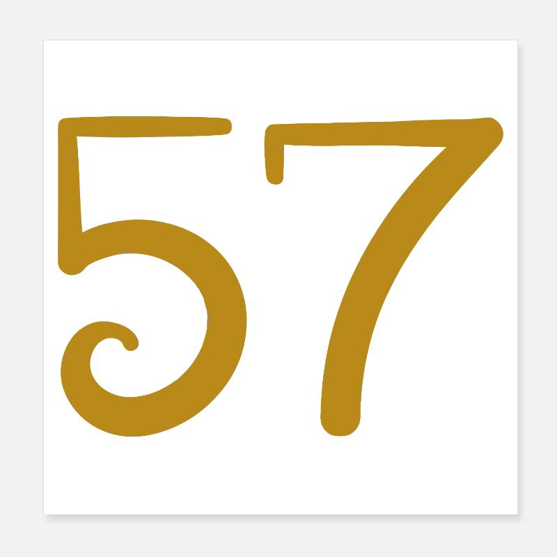 57 Poster 20 x 20 cm