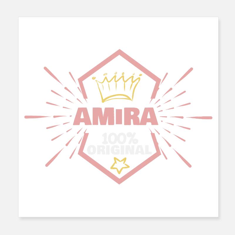 Original Amira Poster 8" x 8" (20x20 cm)