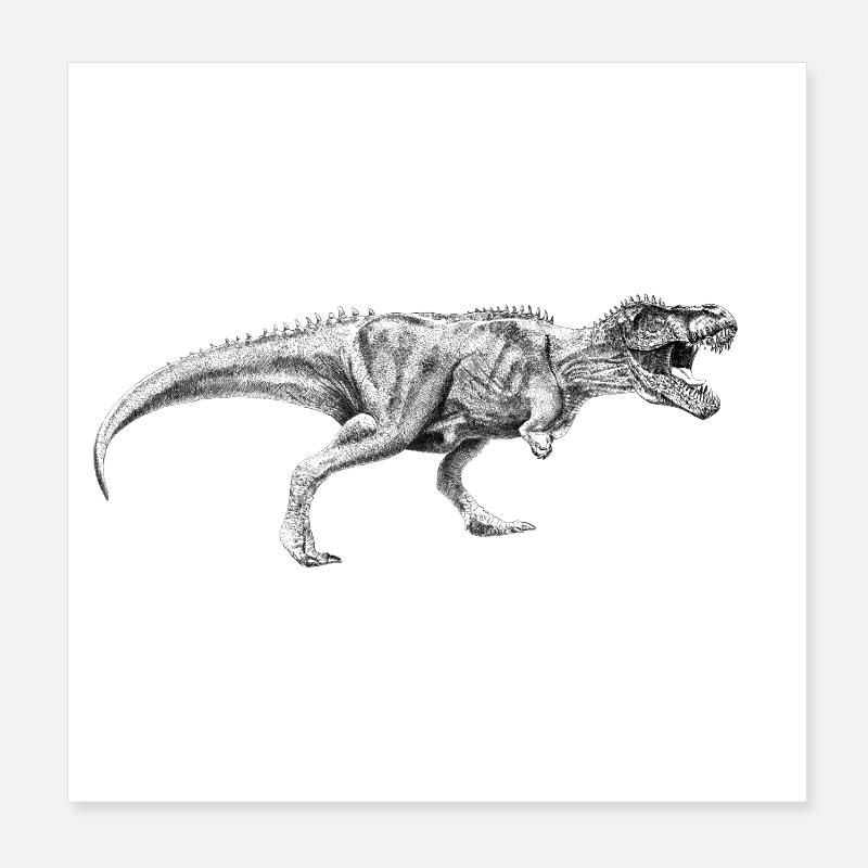 Dinosaurier Poster 20x20 cm