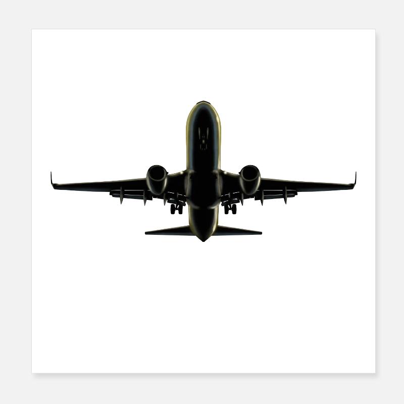 Airplane Poster 20 x 20 cm