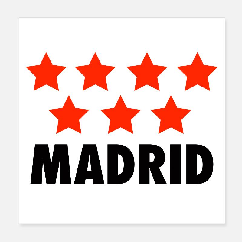 Madrid Poster 20 x 20 cm