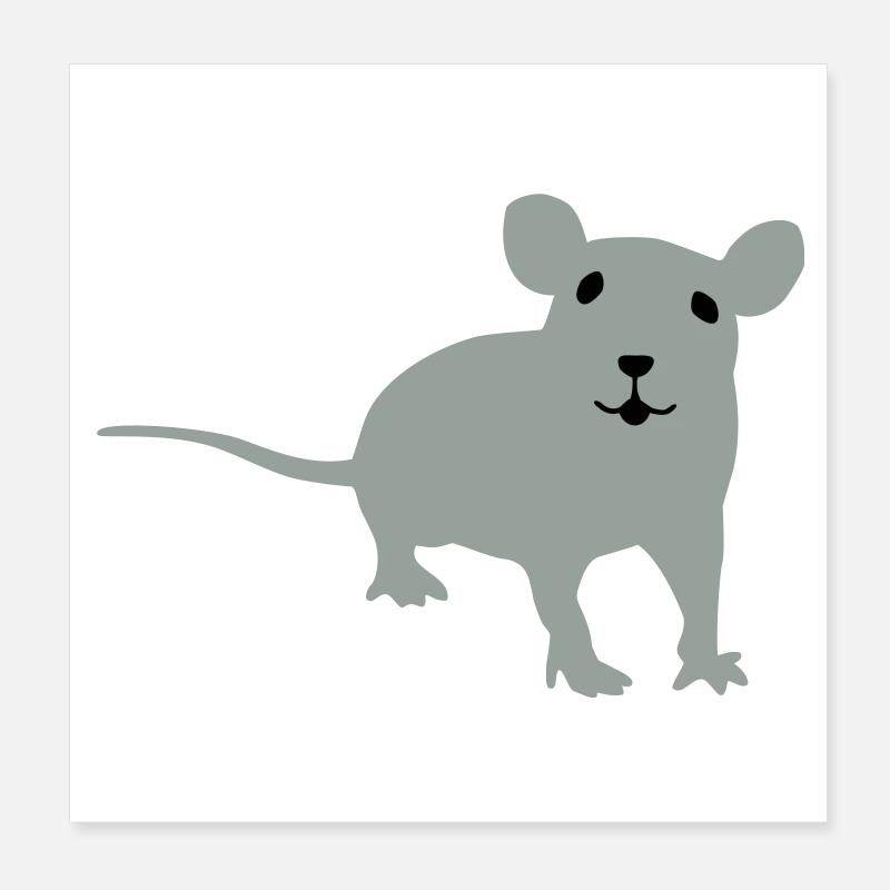 Rat Poster 20 x 20 cm