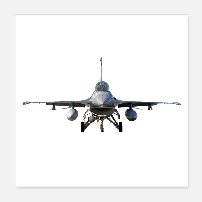 F-16 Poster 8" x 8" (20x20 cm)