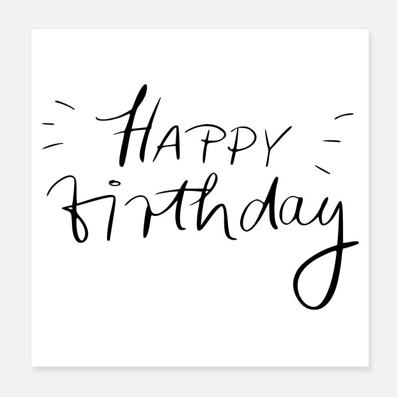 Joyeux anniversaire Poster 20 x 20 cm