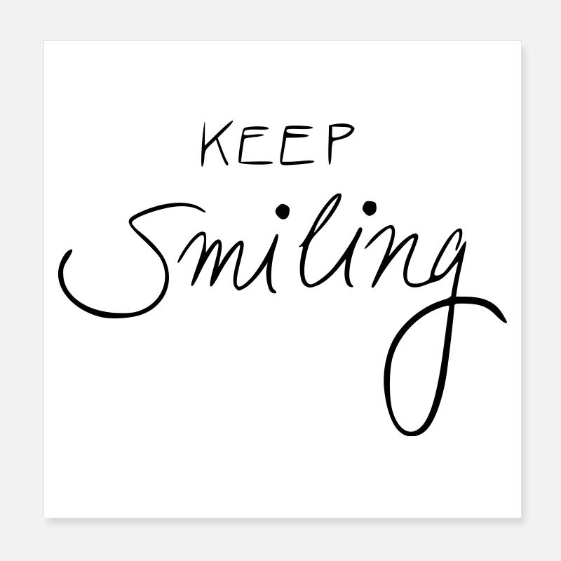 garde le sourire Poster 20 x 20 cm