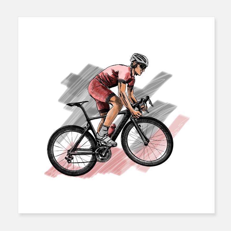 racing bicycle Poster 8" x 8" (20x20 cm)