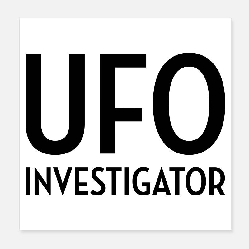 Ovni Ufo Extraterrestre Espace Geek Planète Poster 20 x 20 cm