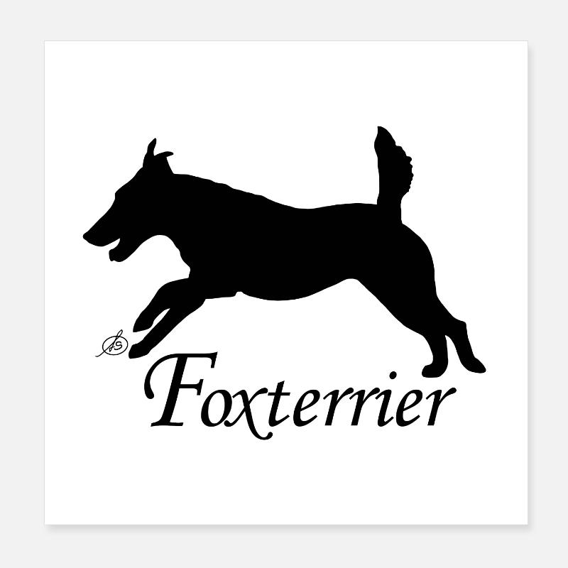 Fox Terrier Poster 20 x 20 cm