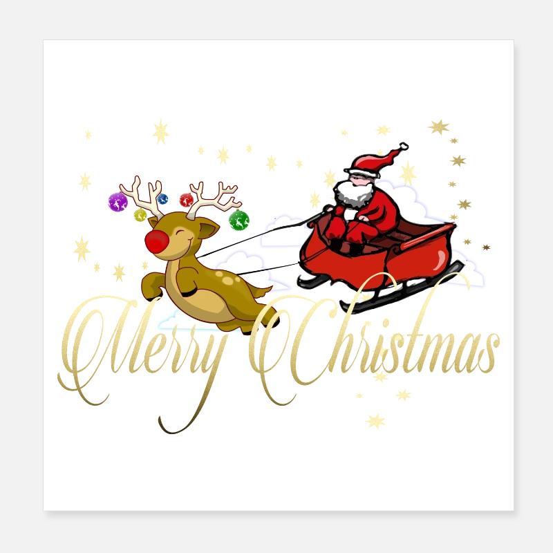 Joyeux Noël Poster 20 x 20 cm