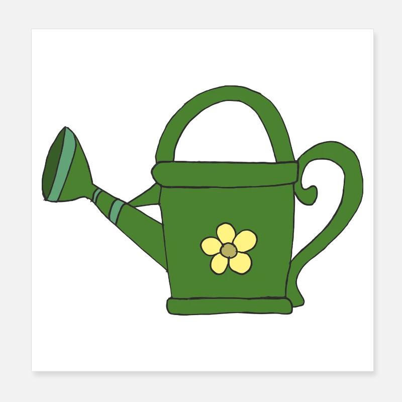 Watering Poster 8" x 8" (20x20 cm)