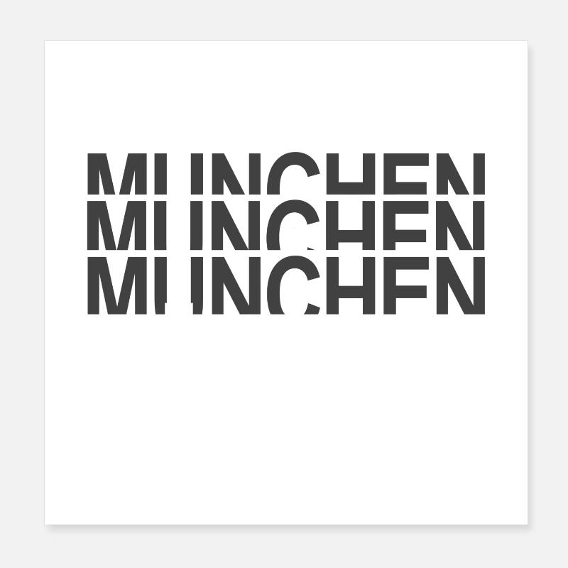 München Poster 20x20 cm