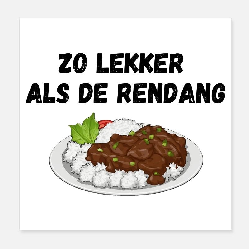 So lecker wie der Rendang Poster 20x20 cm