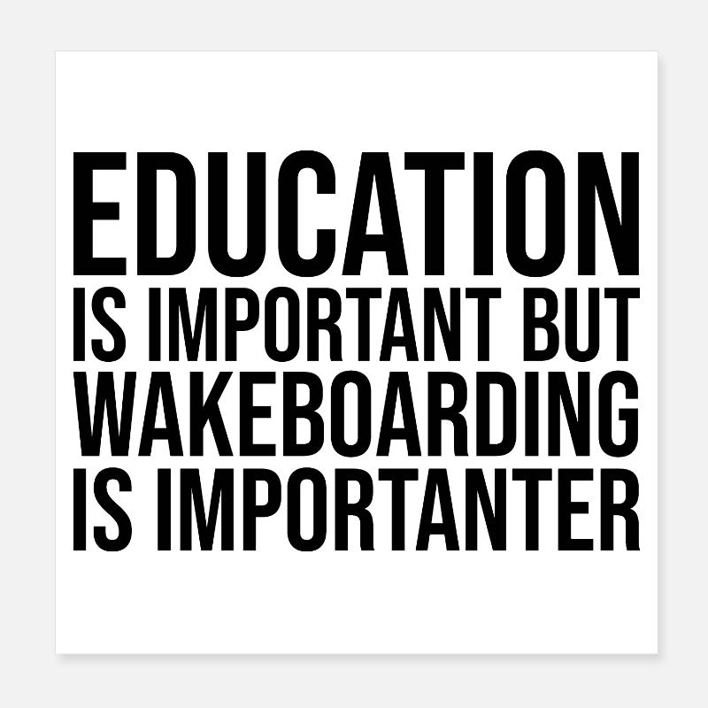 Wakeboard Poster 20x20 cm