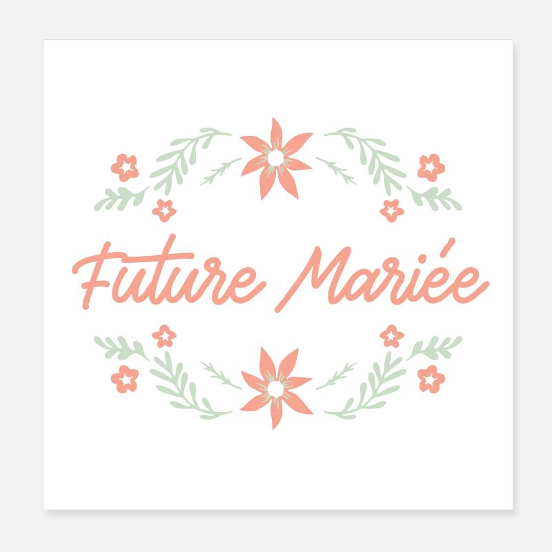 future mariée Poster 20 x 20 cm