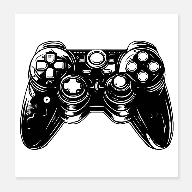 Spiel Controller Poster 20x20 cm