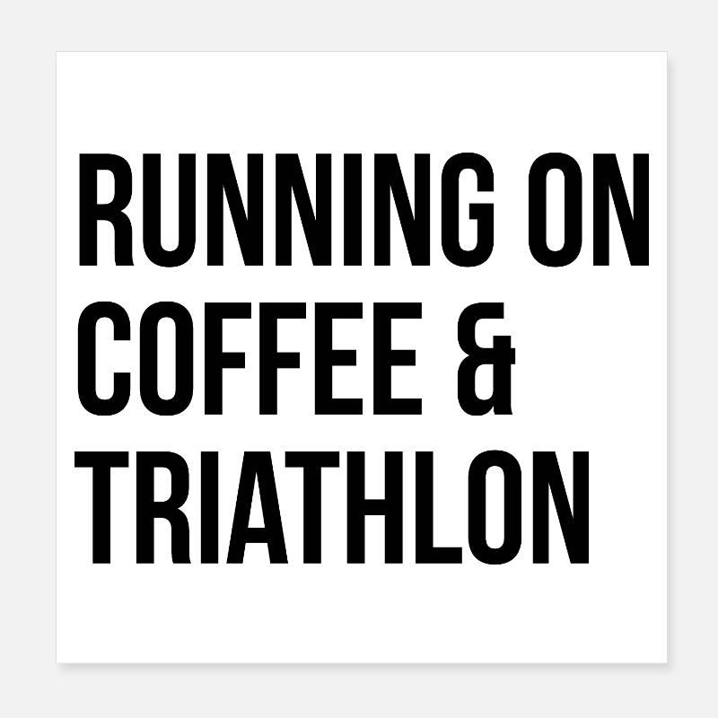 triathlon Poster 20 x 20 cm