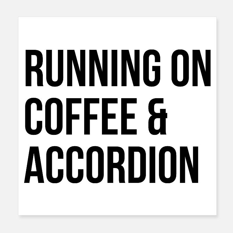 Akkordeon Poster 20x20 cm