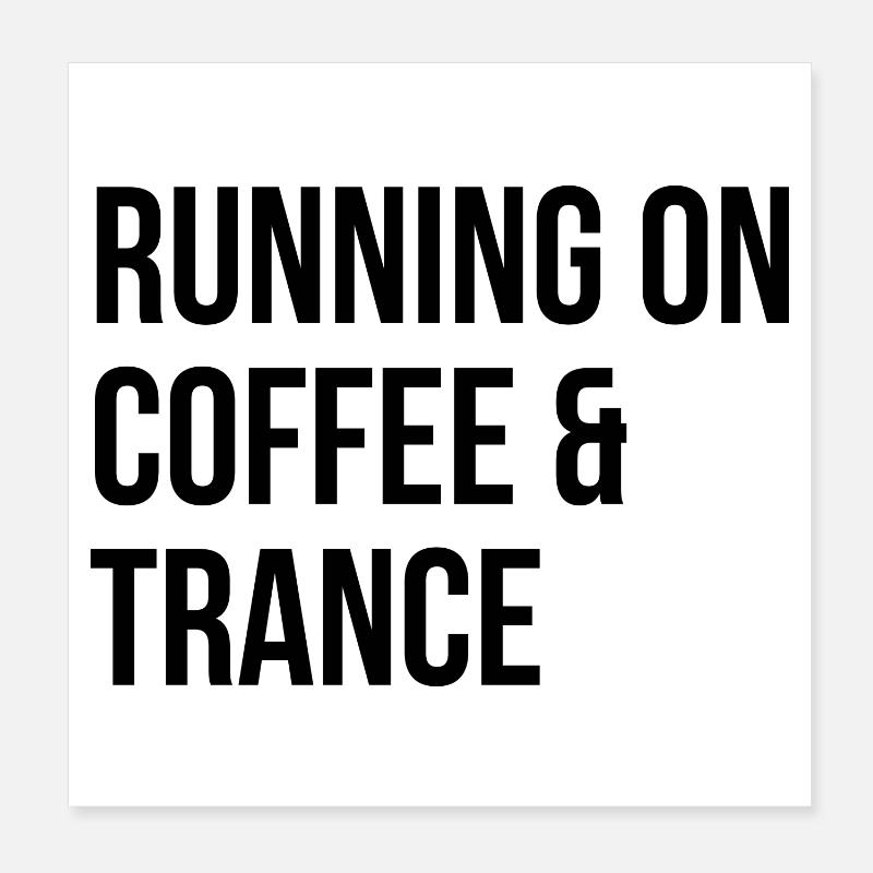 Trance Poster 8" x 8" (20x20 cm)