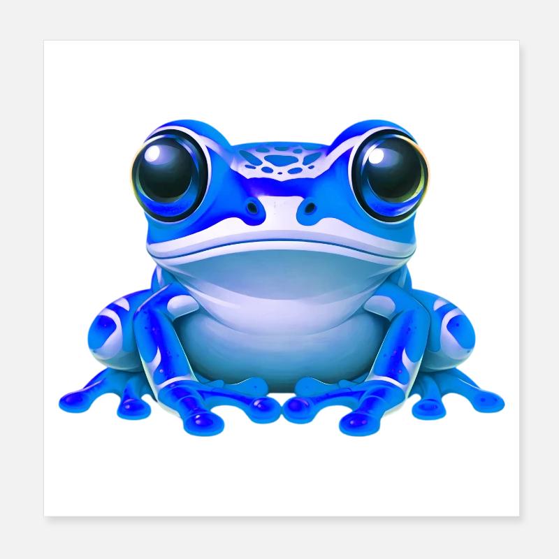 Frosch Poster 20x20 cm
