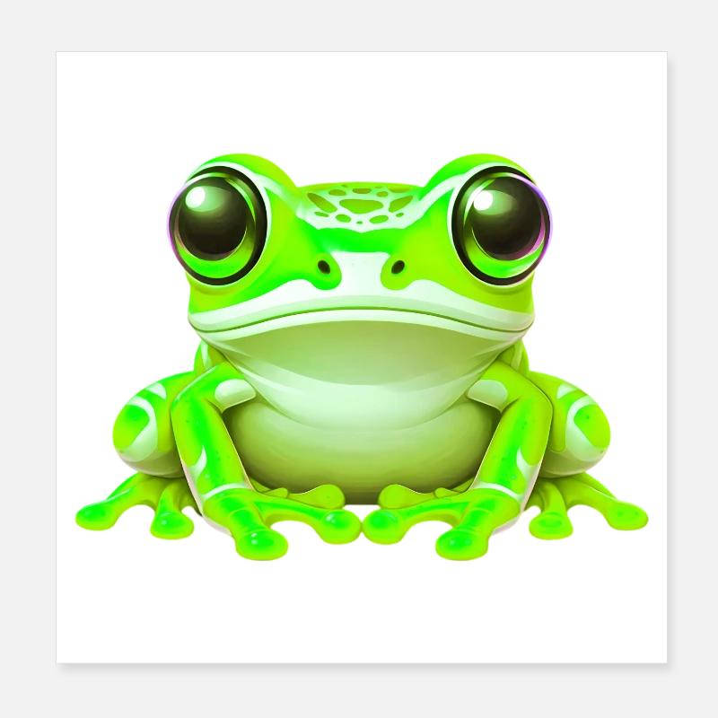 Grenouille Poster 20 x 20 cm