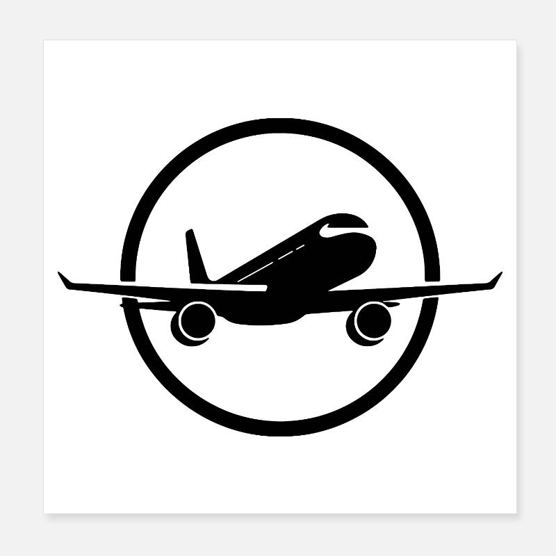 Aircraft Poster 8" x 8" (20x20 cm)