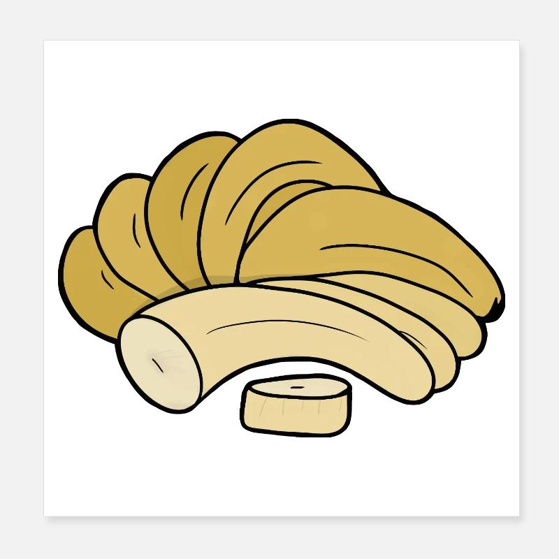 Leckere Frucht-Banane Poster 20x20 cm