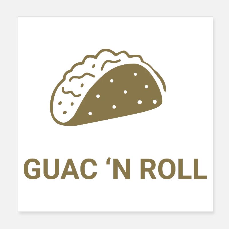 Guac 'n Roll Poster 20 x 20 cm