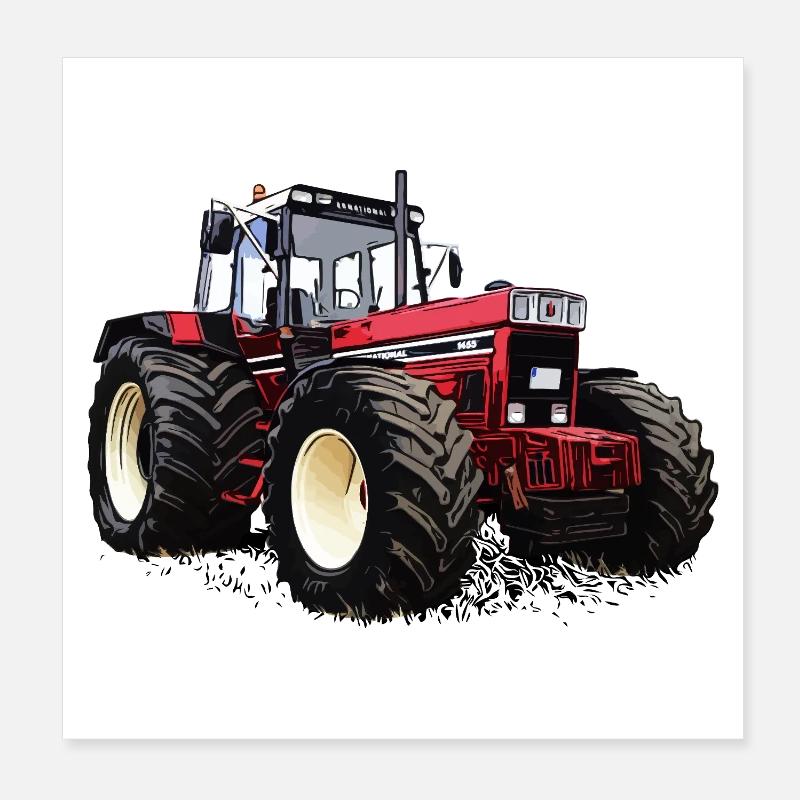 Rural Legend Red Poster 8" x 8" (20x20 cm)