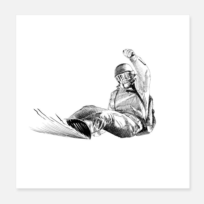 Freeriders Poster 8" x 8" (20x20 cm)