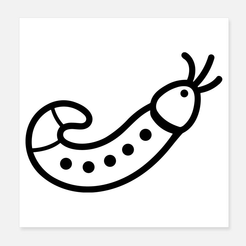 ver de terre Poster 20 x 20 cm